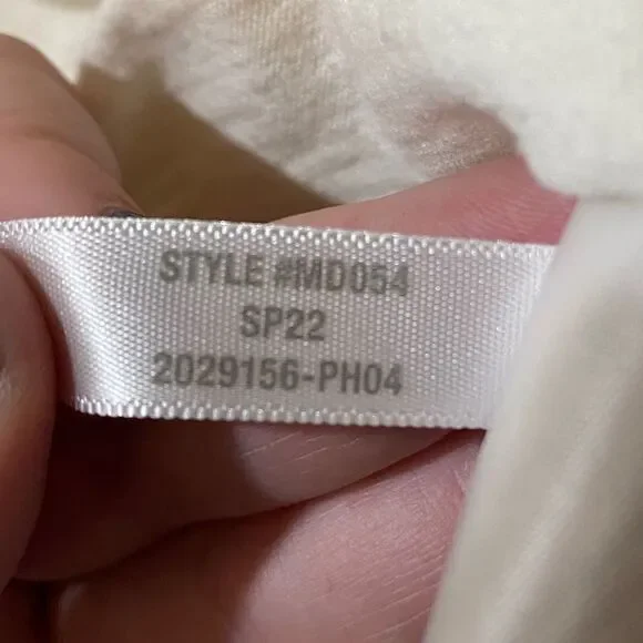 MADEWELL Relaxed Henley T-shirt Bright Ivory Women’s Size XS - Picture 5 of 7